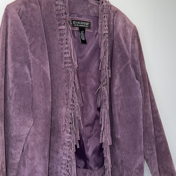 DIALOGUE fringe suede jacket - Picture 7 of 9